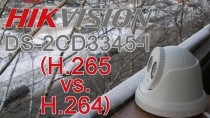 Hikvision DS-2CD3345-I (H.265 vs. H.264)
